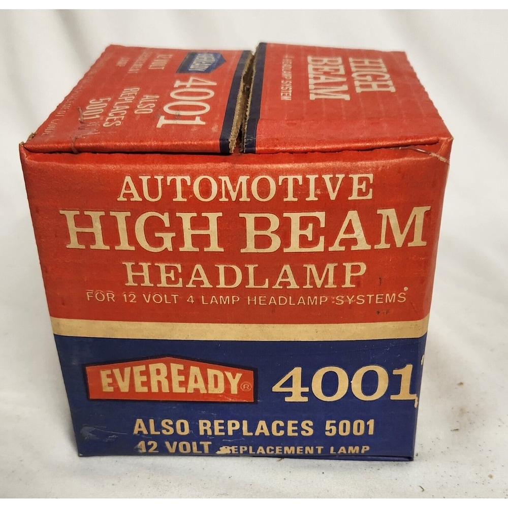 Eveready 4001 High Beam Head Lamp NOS